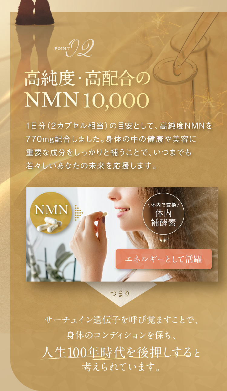 Point02　高純度・高配合のNMN10,000